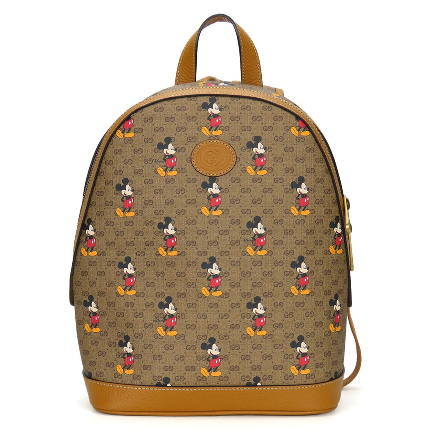 Gucci Brown Camel Gg Supreme Backpack ( )