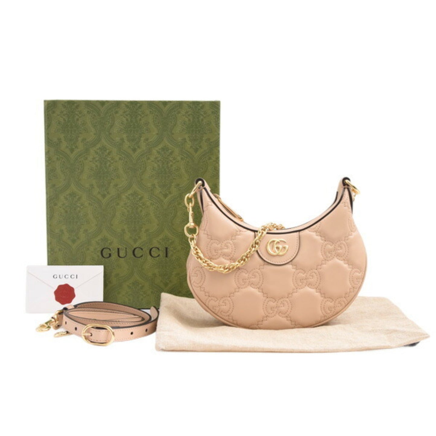 Gucci Beige Leather Handbag Shoulder Bag ( )