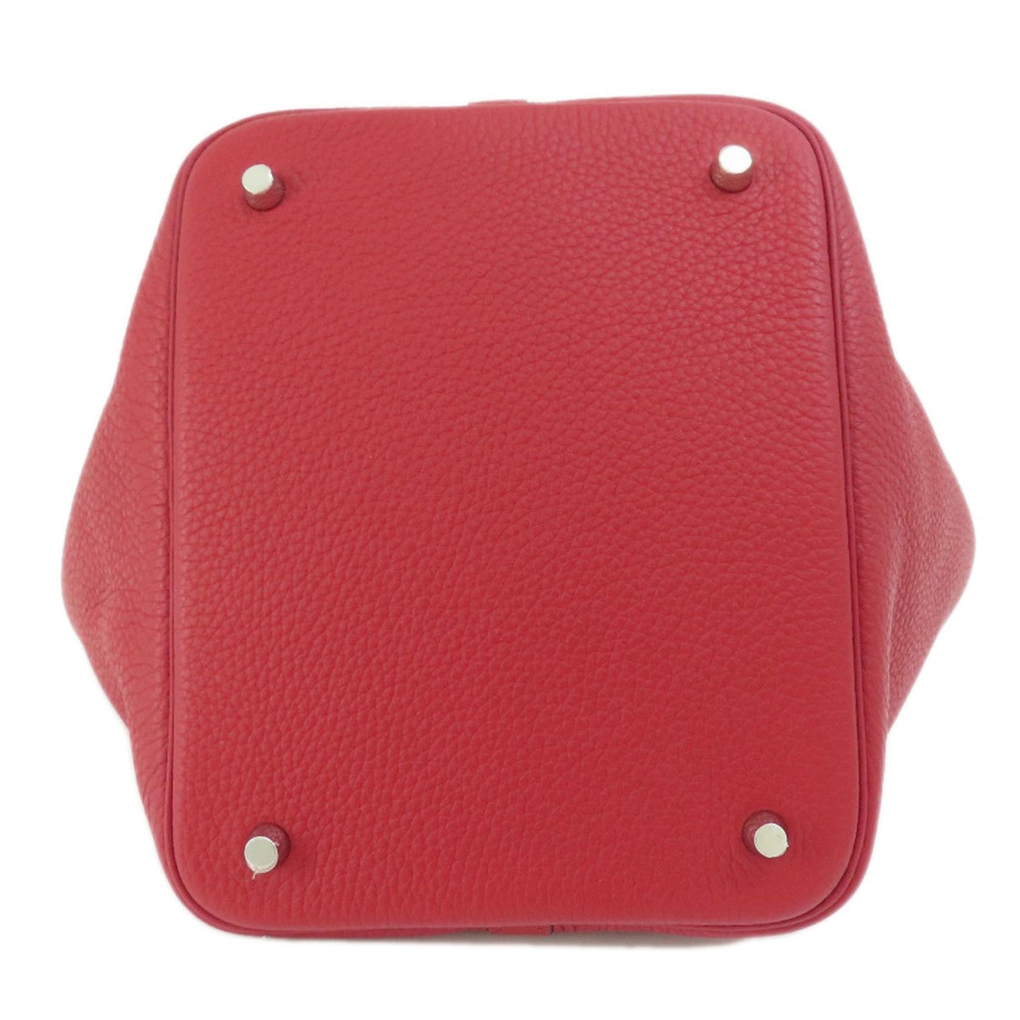 Hermes Red Color Taurillon Clemence Leather Handbag ( )