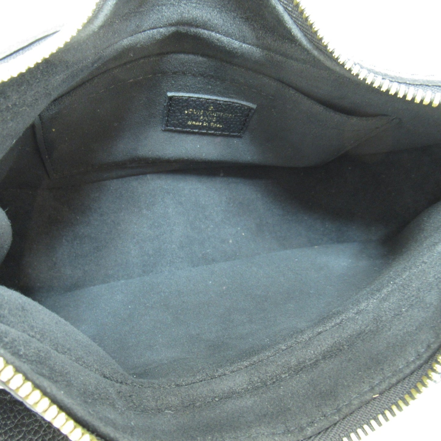 LOUIS VUITTON Bagatelle NM Shoulder Bag Black Black Monogram empreinte leather M46002