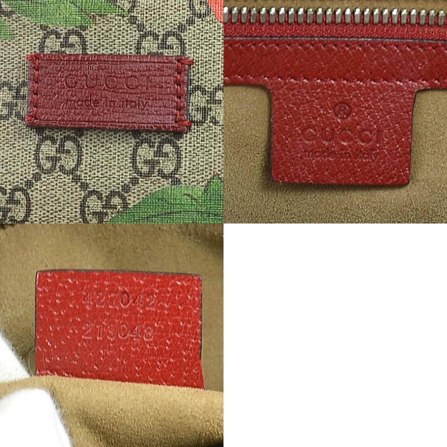 Gucci Beige Brown Multi-Color Gg Supreme Leather Backpack ( )