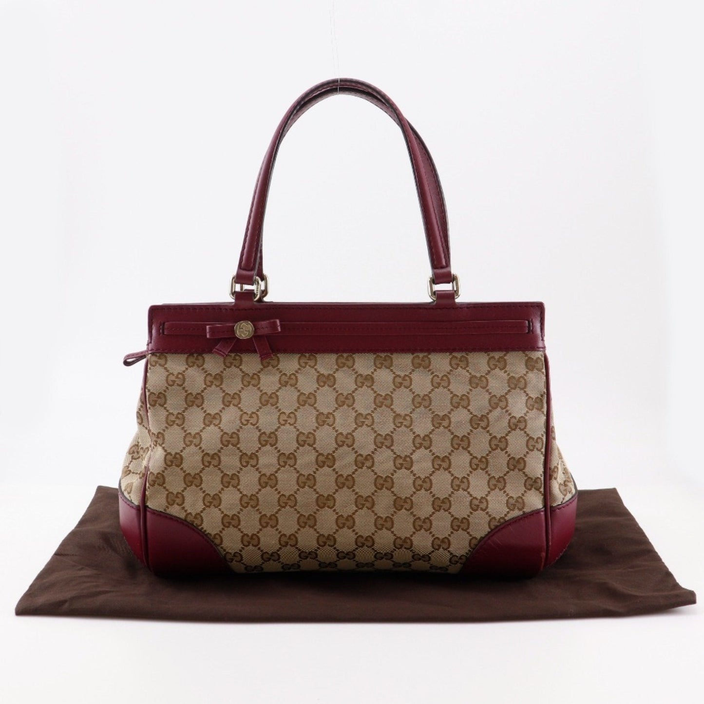 Gucci Red Color Gg Canvas Tote Bag ( )