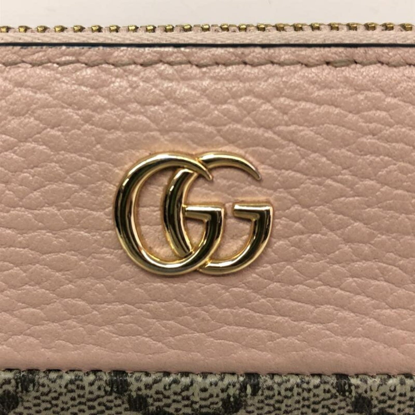 Gucci Pink Gg Canvas Long Wallet (Bi-Fold) ( )