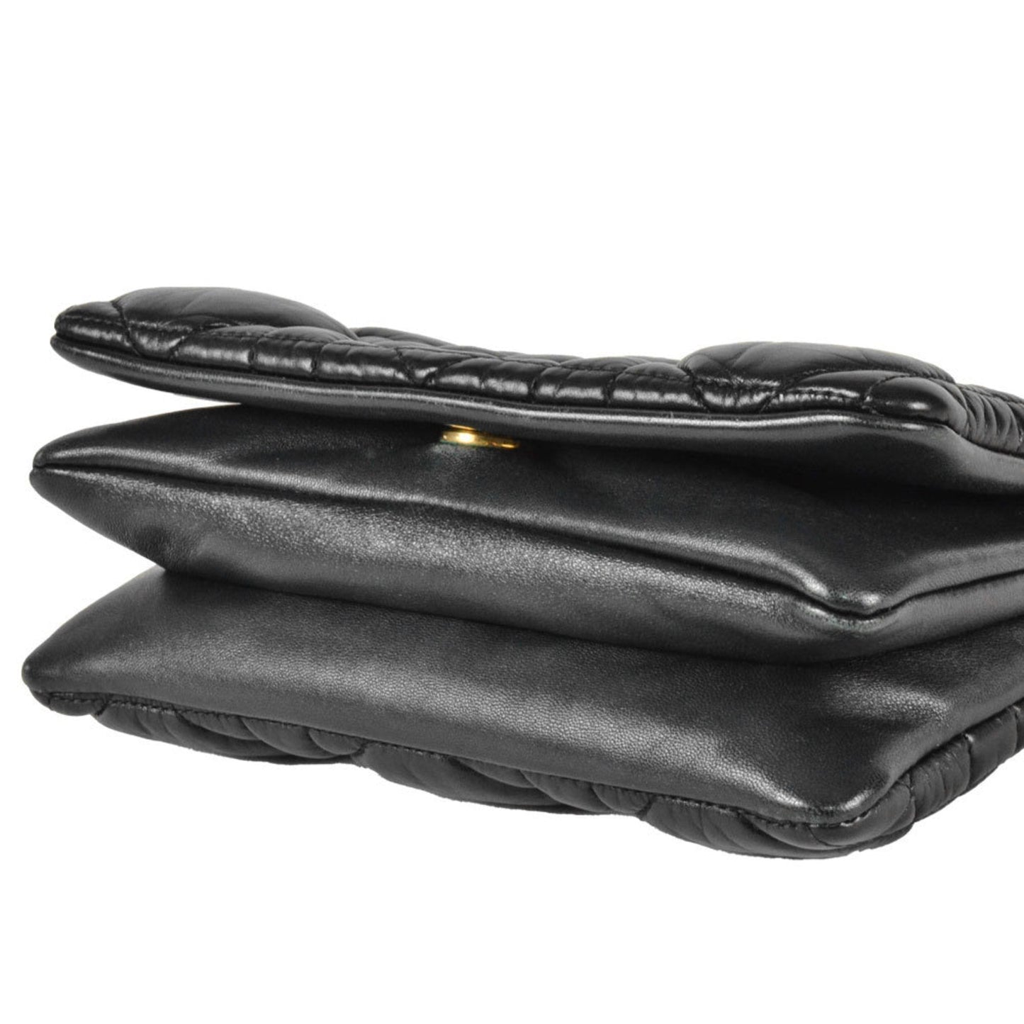 Christian Dior Black Leather Shoulder Bag ()