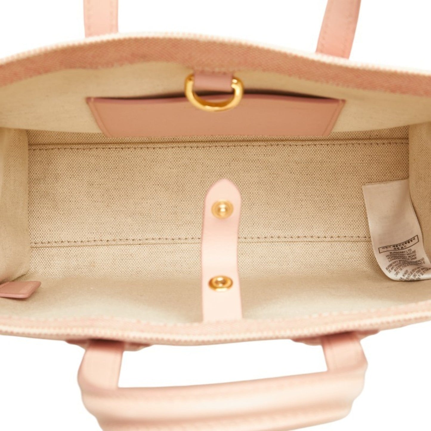Burberry Pink Canvas Shoulder Bag Tote Bag ( )