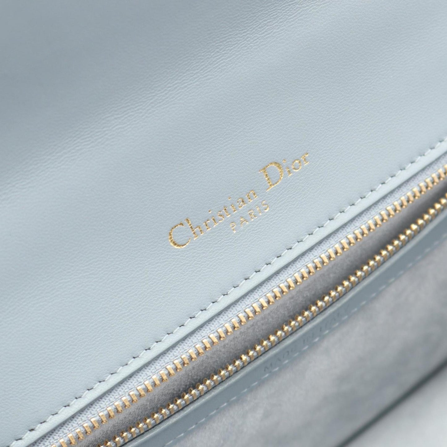 Christian Dior Blue Leather Shoulder Bag ()
