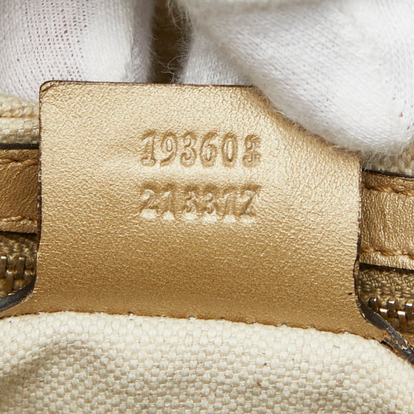 Gucci Gold Pvc Leather Handbag ( )