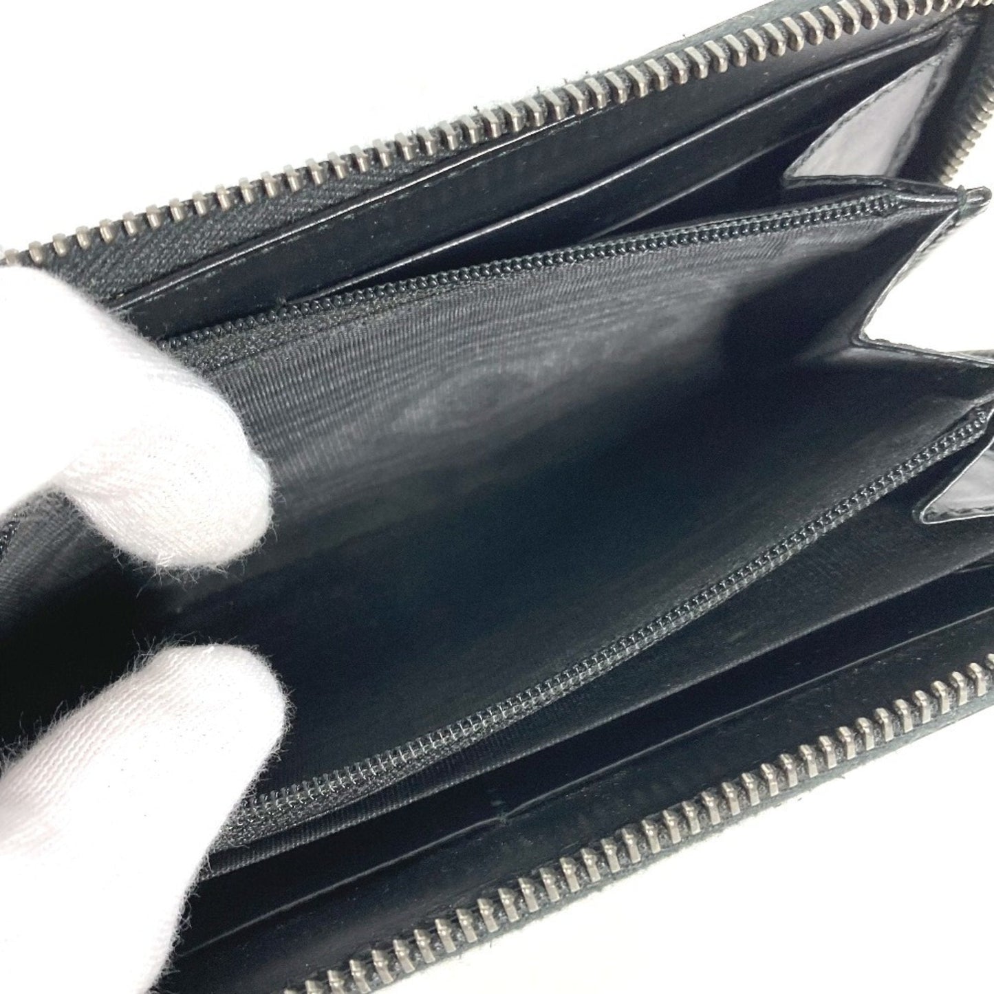 Gucci Black Leather Long Wallet (Bi-Fold) ( )