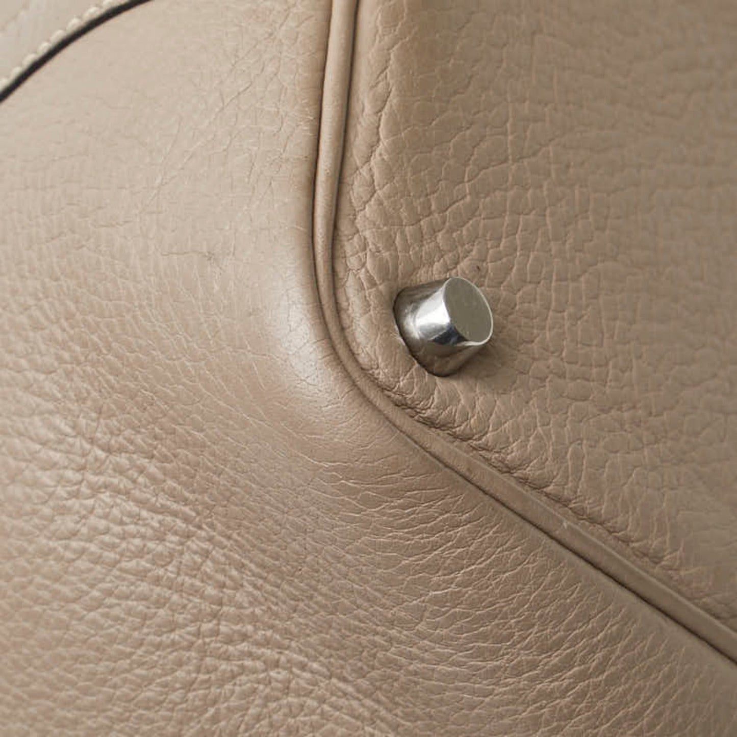 Hermes Picotin Etoupe Gray Gray Taurillon Clemence Leather Handbag ( )