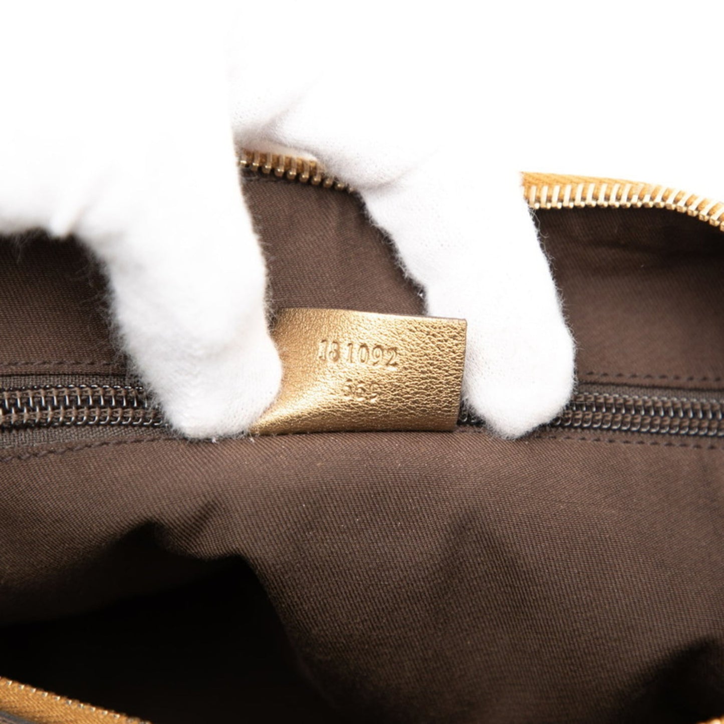 Gucci Gg Canvas Beige Gold Gg Canvas Leather Shoulder Bag ( )