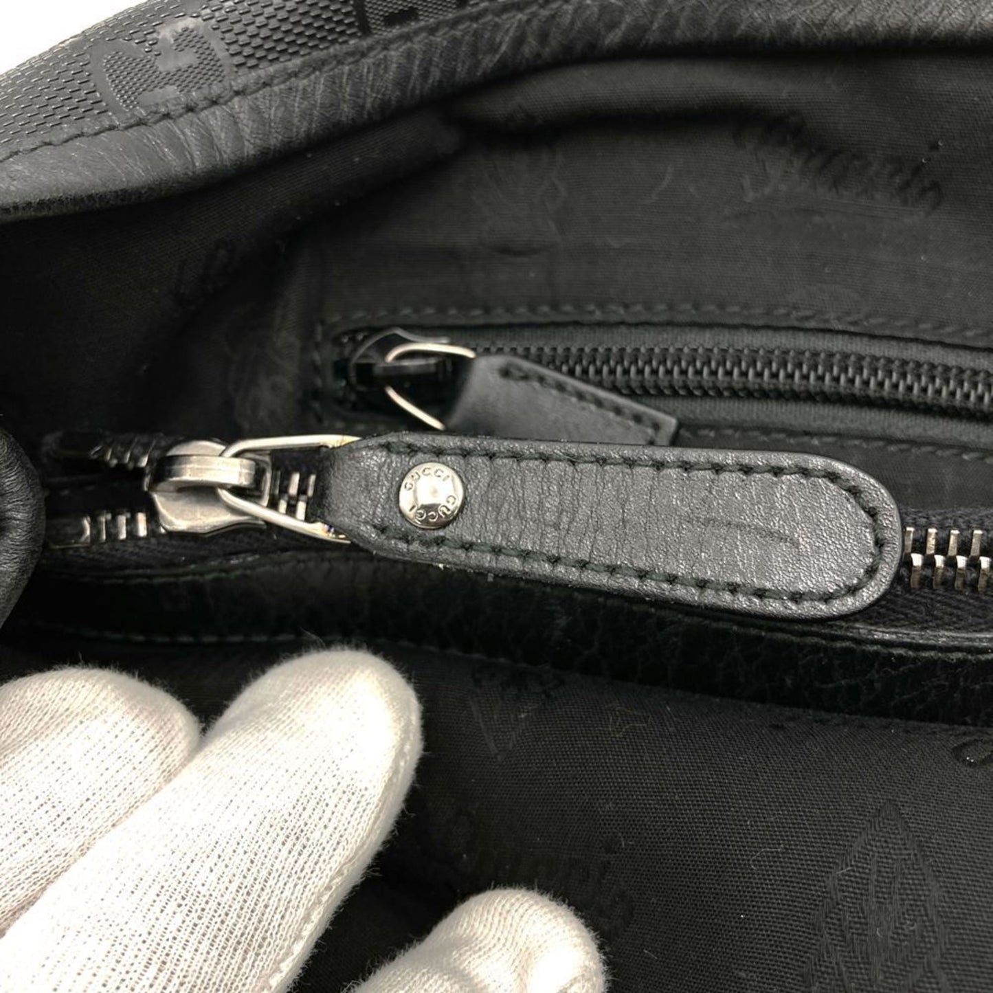 Gucci Gg Imprimé Black Gg Imprimé Tote Bag ( )