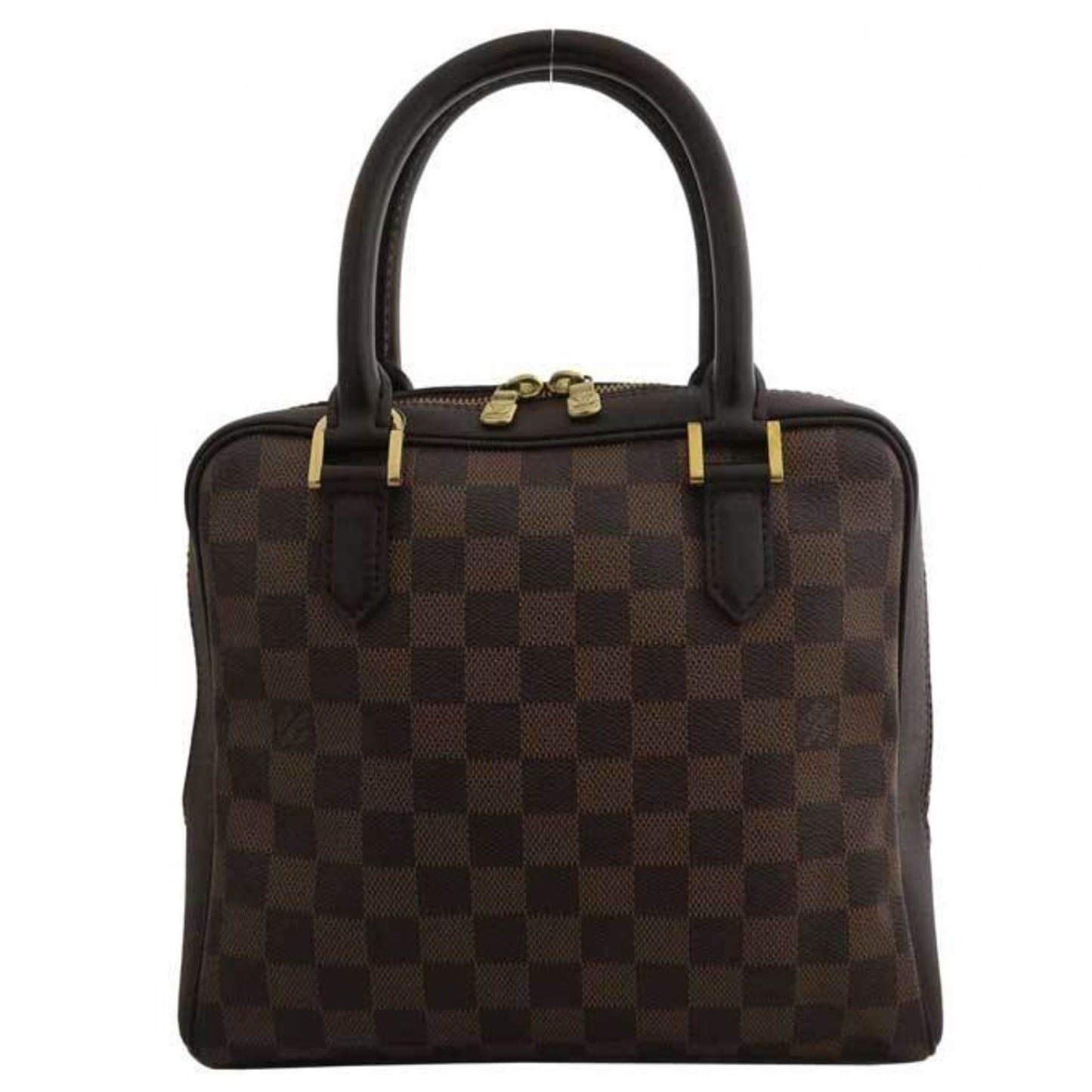 Louis Vuitton Bag Damier Brera Brown x Gold Hardware Canvas Leather Handbag Women's