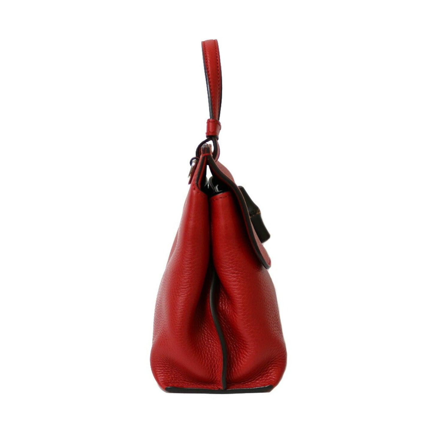 Gucci Bamboo Red Leather Shoulder Bag Style 3