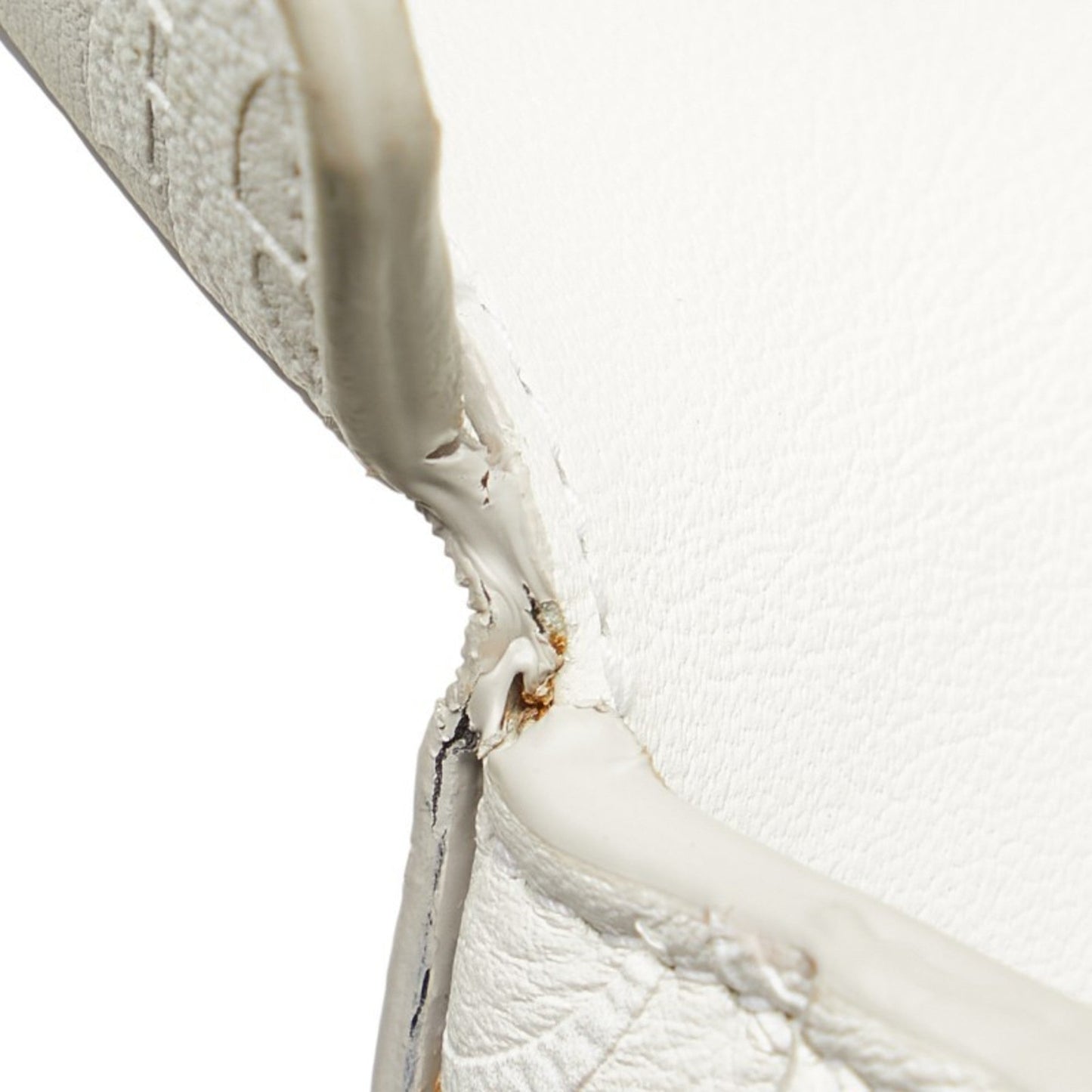 Christian Dior White Leather Saddle Bag Shoulder Bag ()