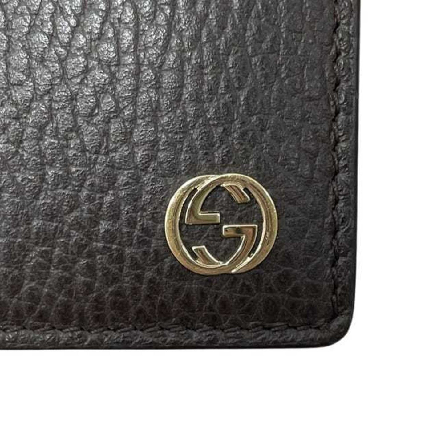 Gucci Brown Leather Wallet (Tri-Fold) ( )