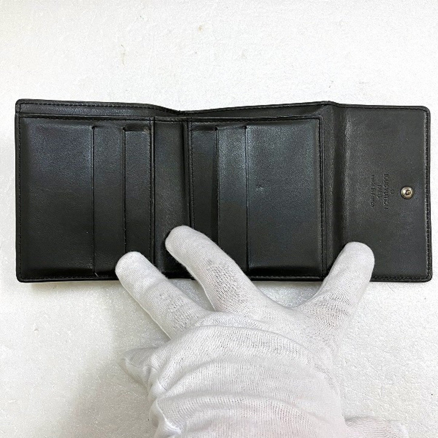 LOUIS VUITTON Mongram Matte Porto Monevier Cult Credit M65112 W Hook Bifold Wallet Unisex