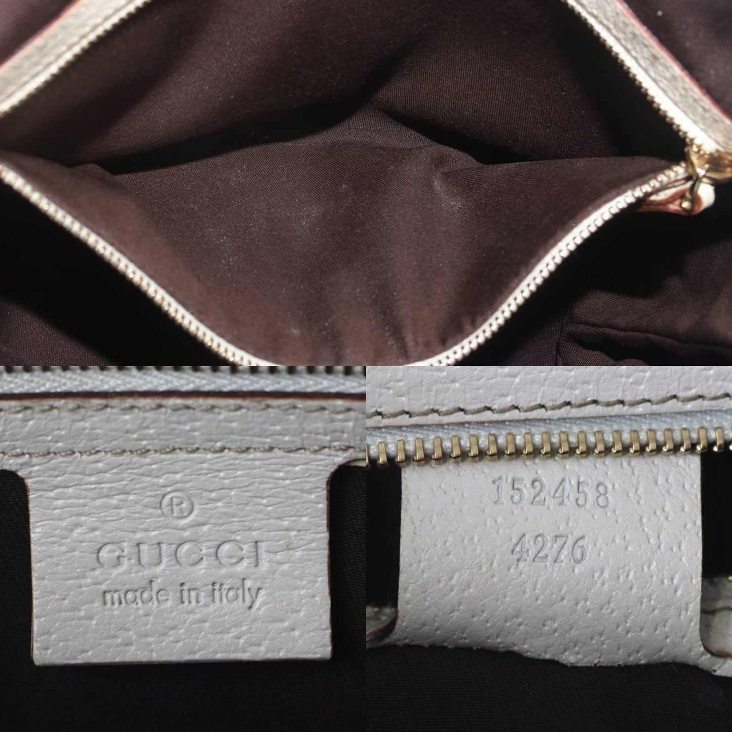 Gucci Gg Canvas Brown White Gg Canvas Handbag ( )