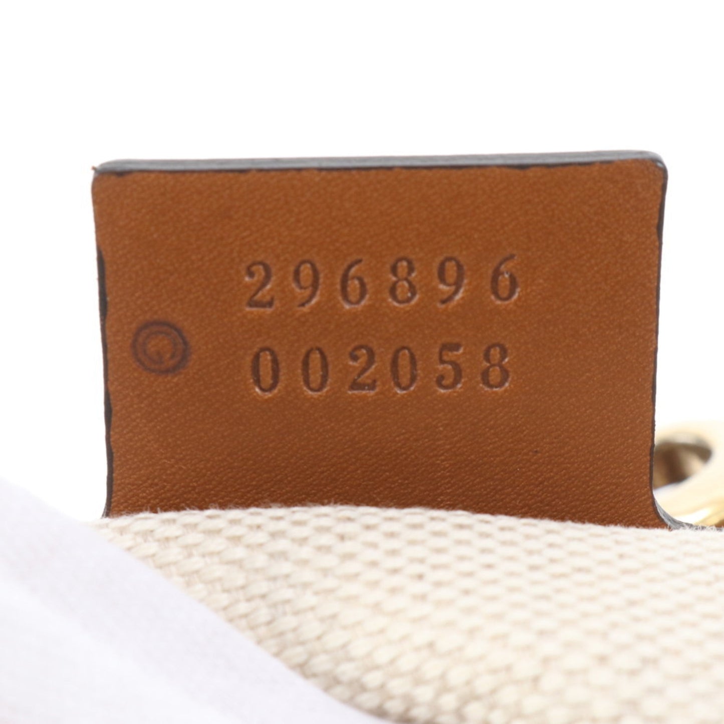 Gucci Brown Leather Canvas Tote Bag ( )