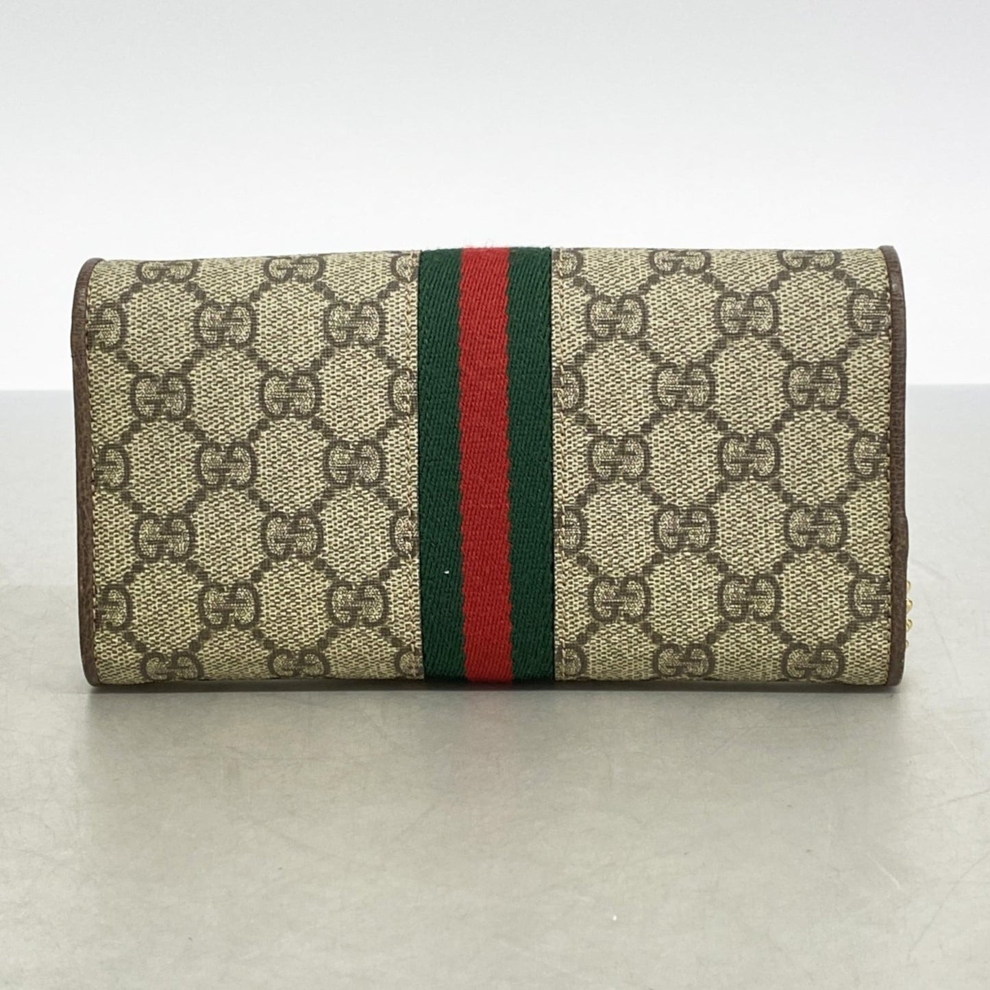 Gucci Brown Pvc Leather Chain/Shoulder Wallet ( )