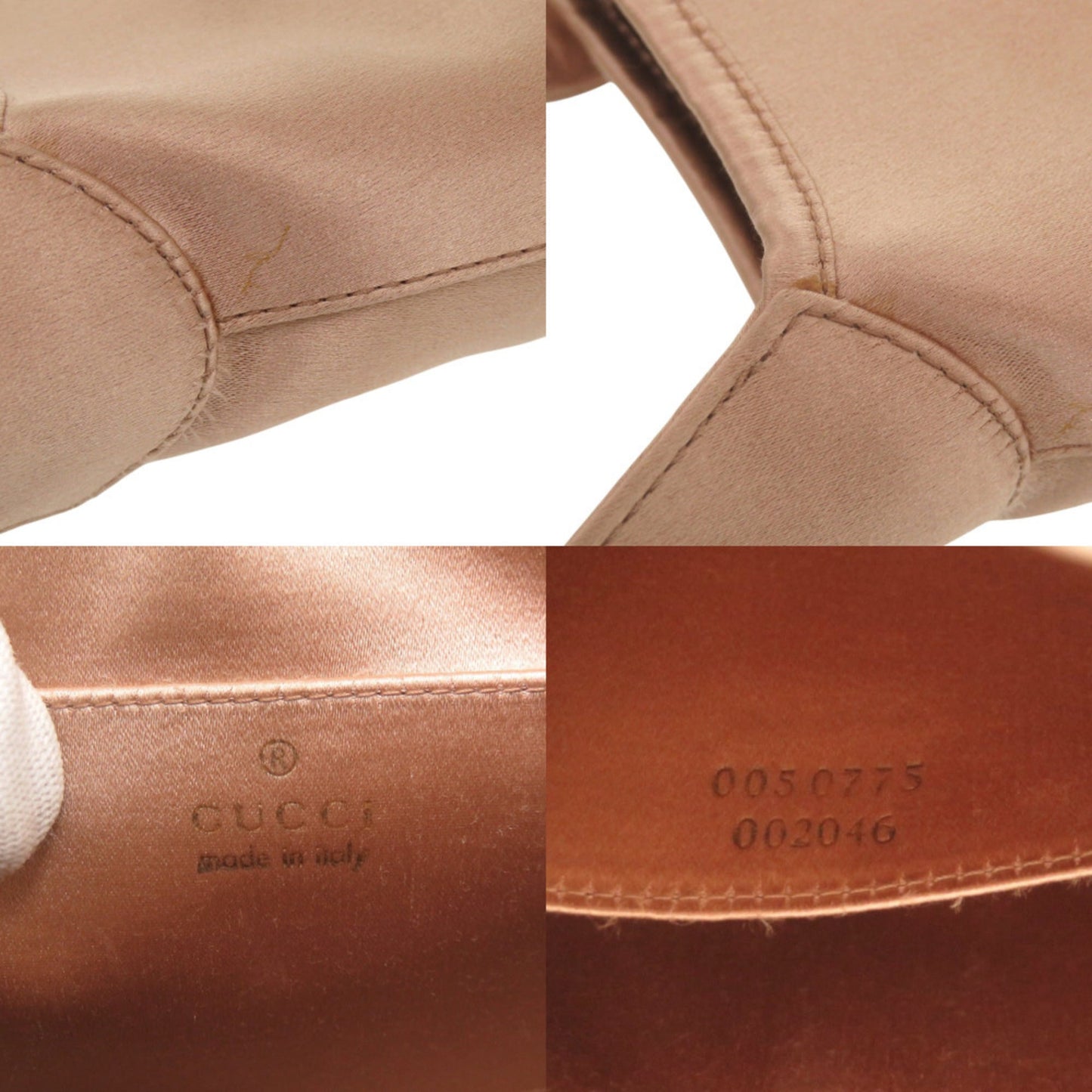 Gucci Pink Satin Handbag ( )