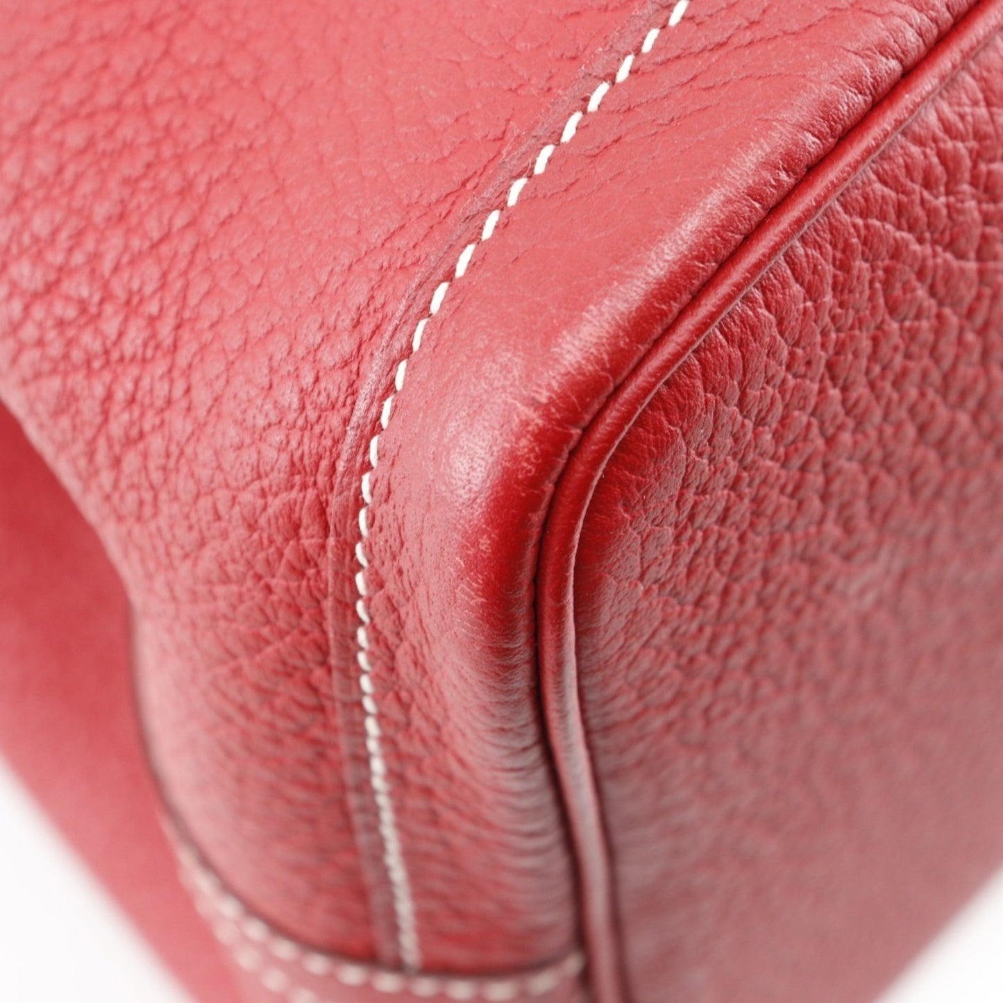 Hermes Red Color Negonda Leather Tote Bag ( )