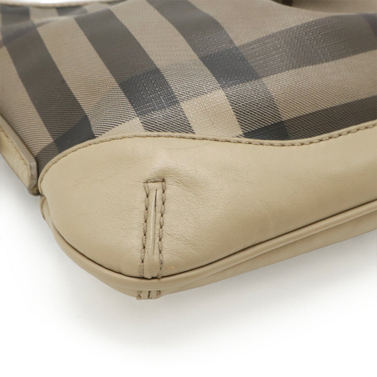 Burberry Grayish Multi-Color Pvc Leather Shoulder Bag ( )