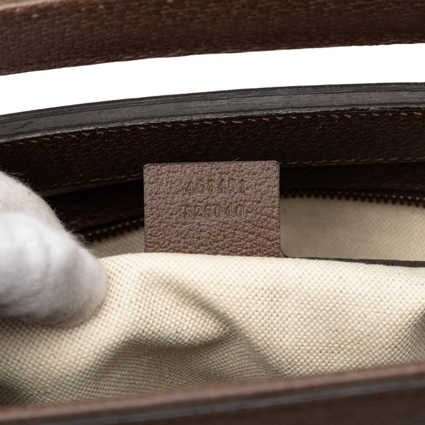 Gucci Beige Brown Gg Supreme Pvc Leather Shoulder Bag Tote Bag ( )