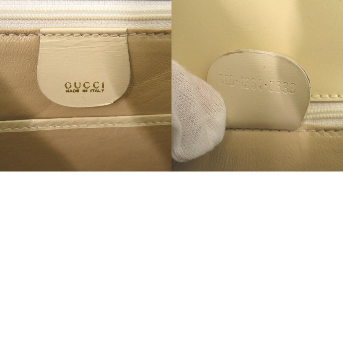 Gucci White Leather Handbag ( )