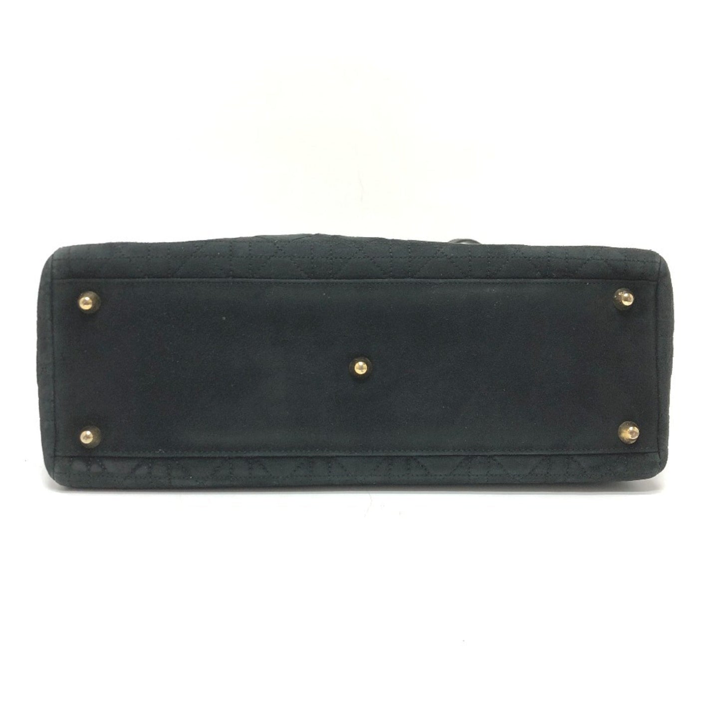 Christian Dior Black Leather Suede Handbag Shoulder Bag ()