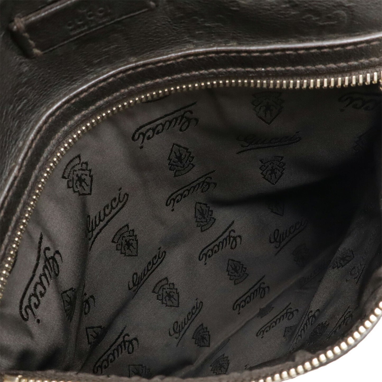 Gucci Black Leather Shoulder Bag ( )