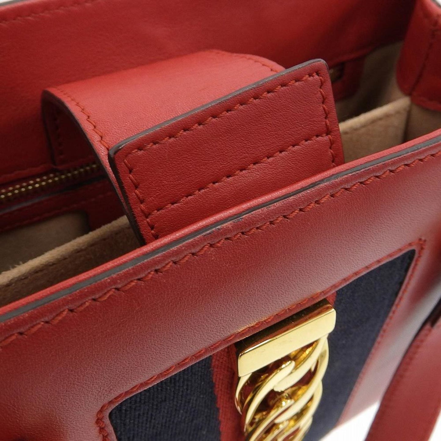 Gucci Red Leather Shoulder Bag Style 4