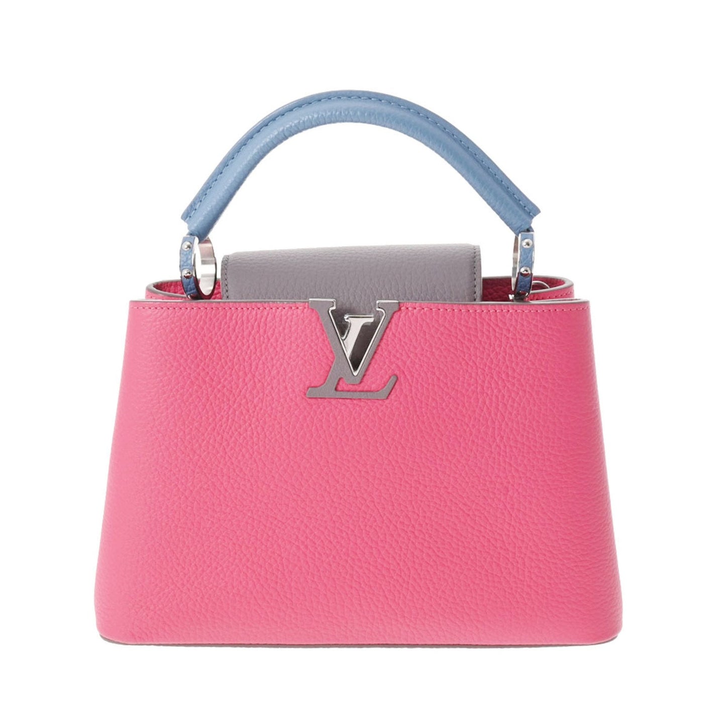 LOUIS VUITTON Capucines BB Fuchsia Ciel Ladies Canvas Leather Handbag
