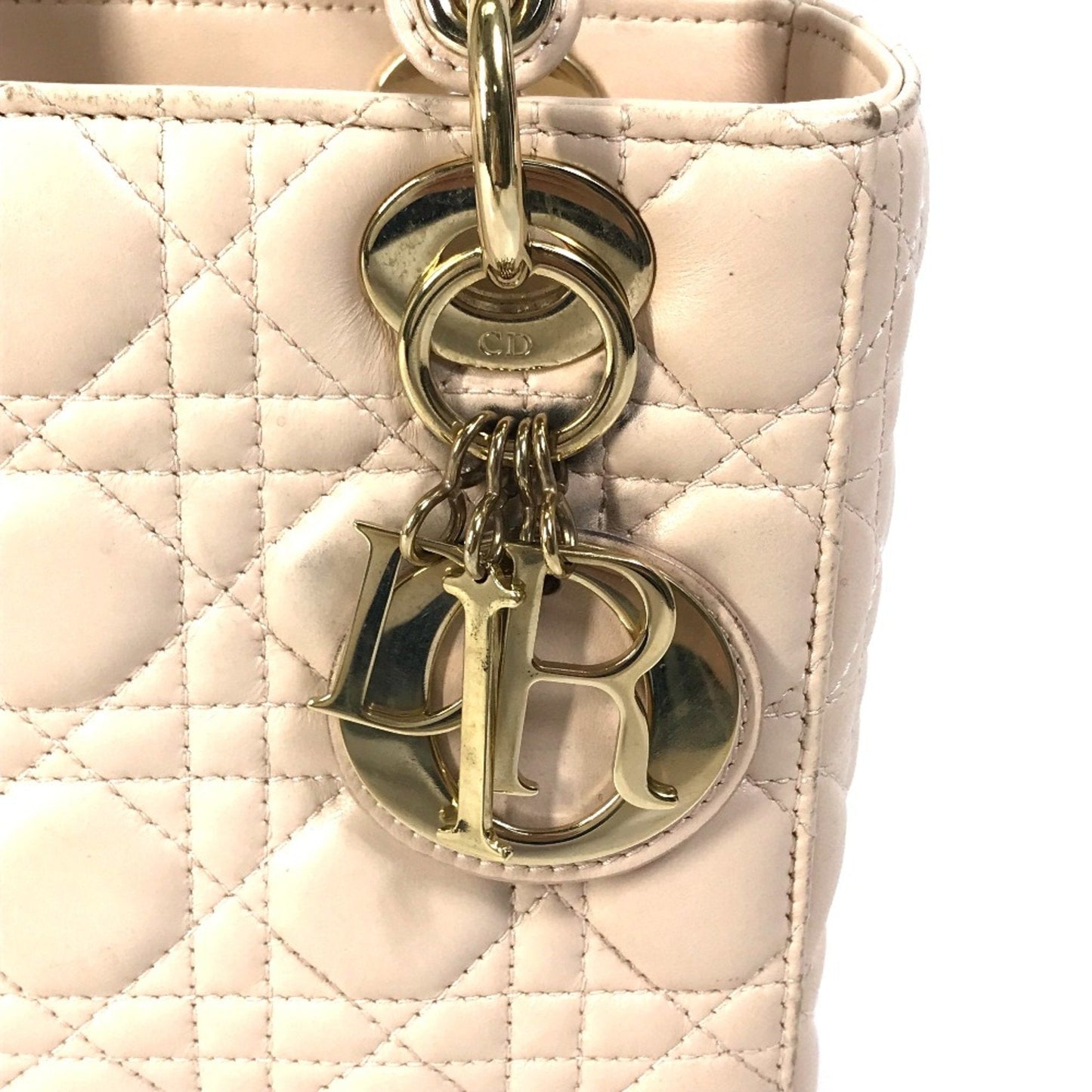 Christian Dior Beige Leather Handbag ()