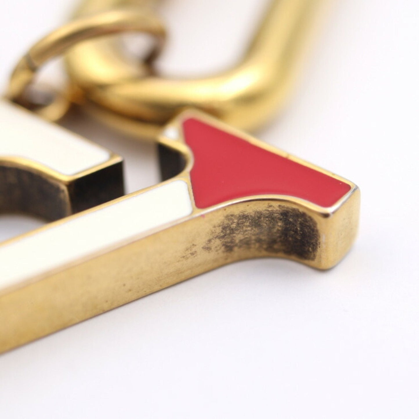 LOUIS VUITTON bijou sack LV flag key holder MP2484 metal gold multicolor bag charm