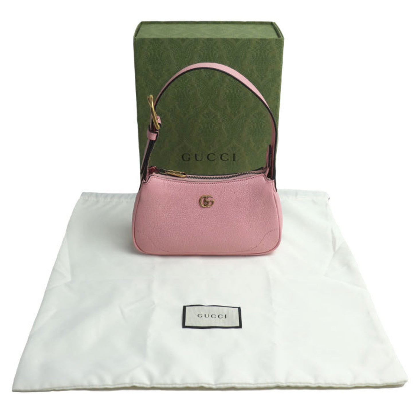 Gucci Pink Leather Shoulder Bag ( )