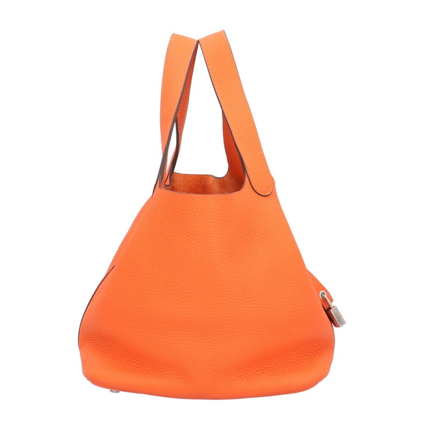 Hermes Orange Taurillon Clemence Leather Handbag ( )