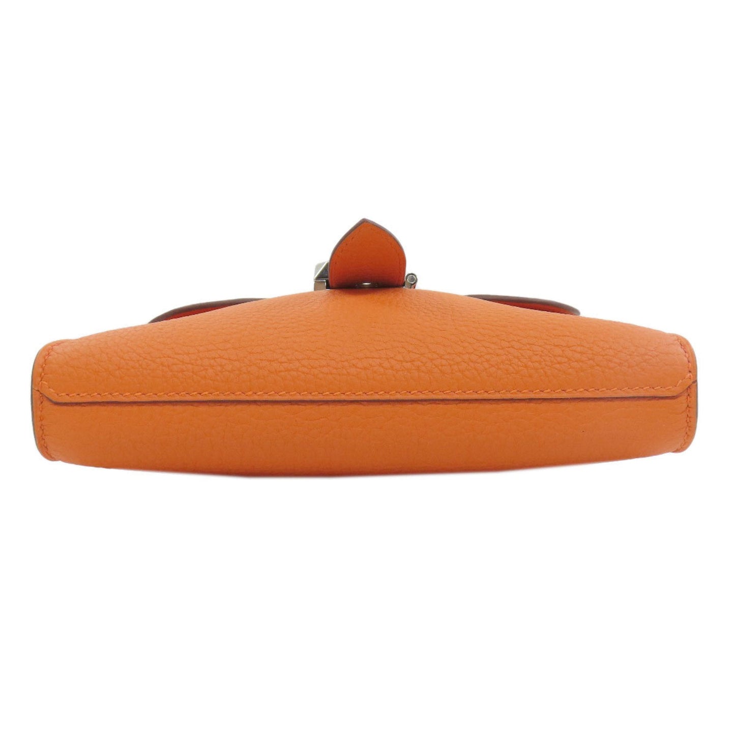Hermes Orange Taurillon Clemence Leather Shoulder Bag ( )
