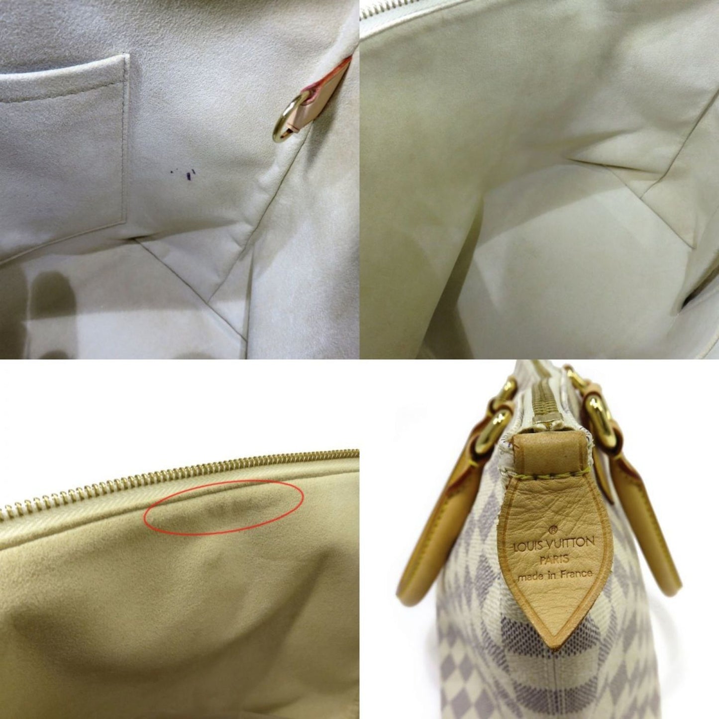 LOUIS VUITTON Damier Azur Saleya PM N51186 Handbag
