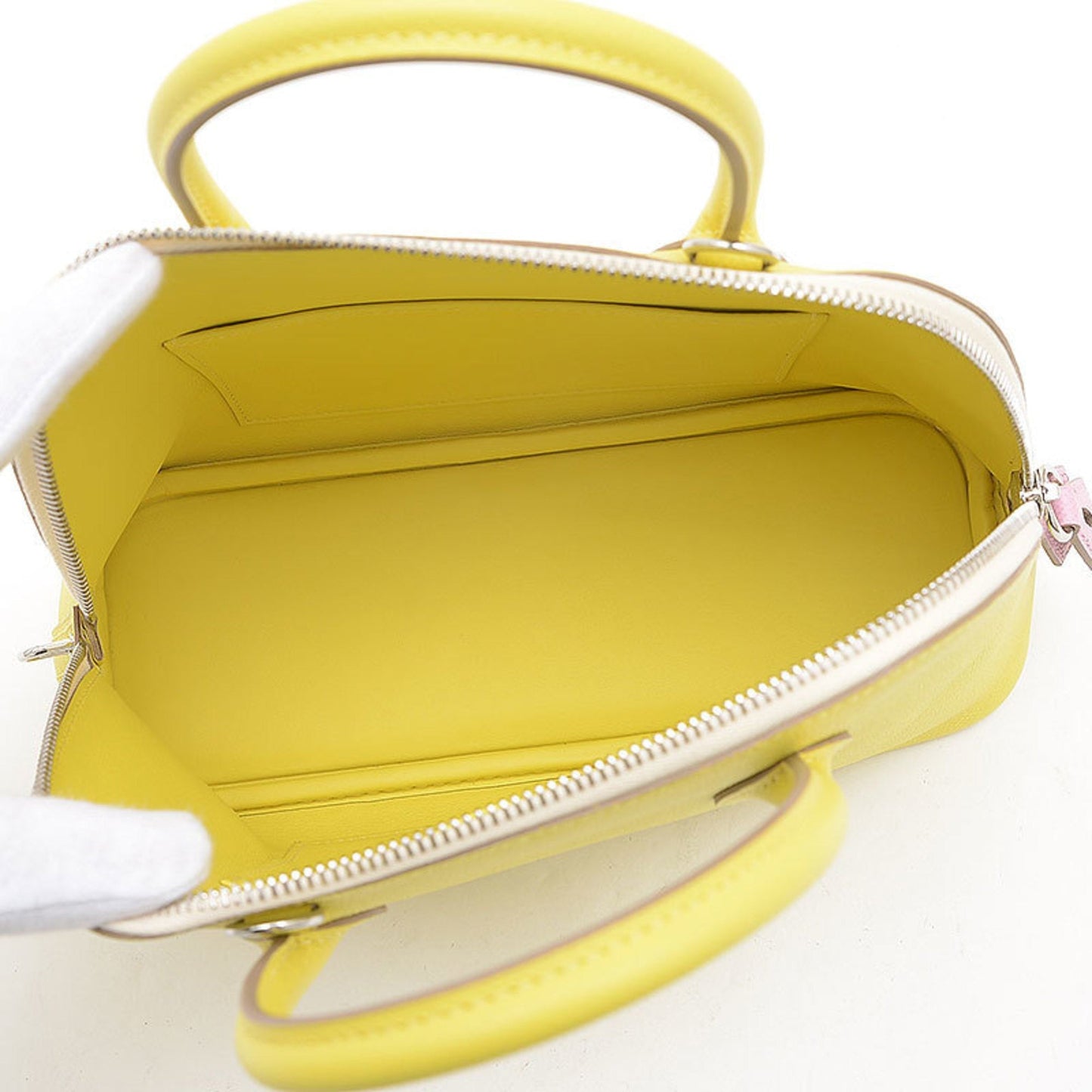 Hermes Lime Yellow Epsom Leather Handbag ( )