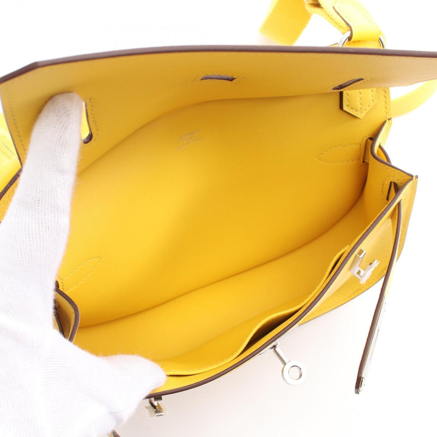 Hermes Yellow Swift Leather Shoulder Bag ( )