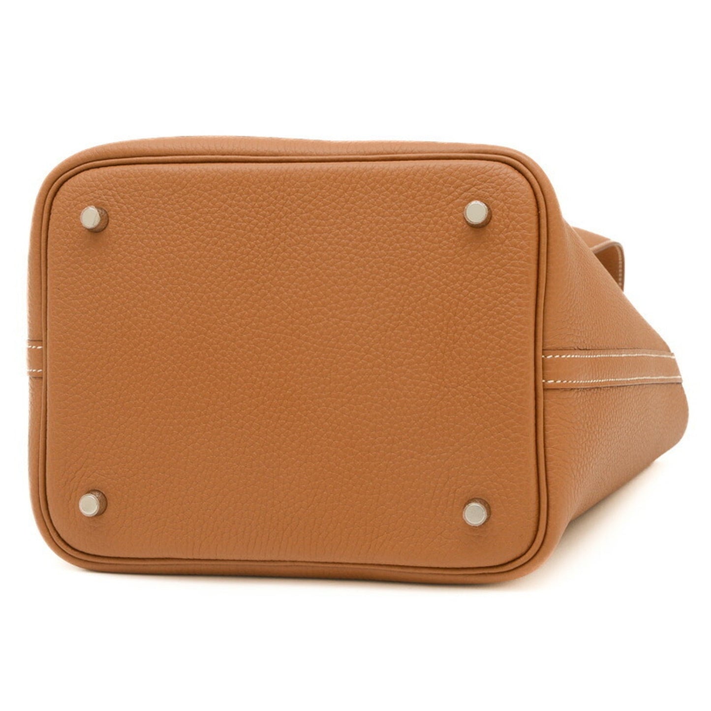 Hermes Gold Taurillon Clemence Leather Handbag ( )