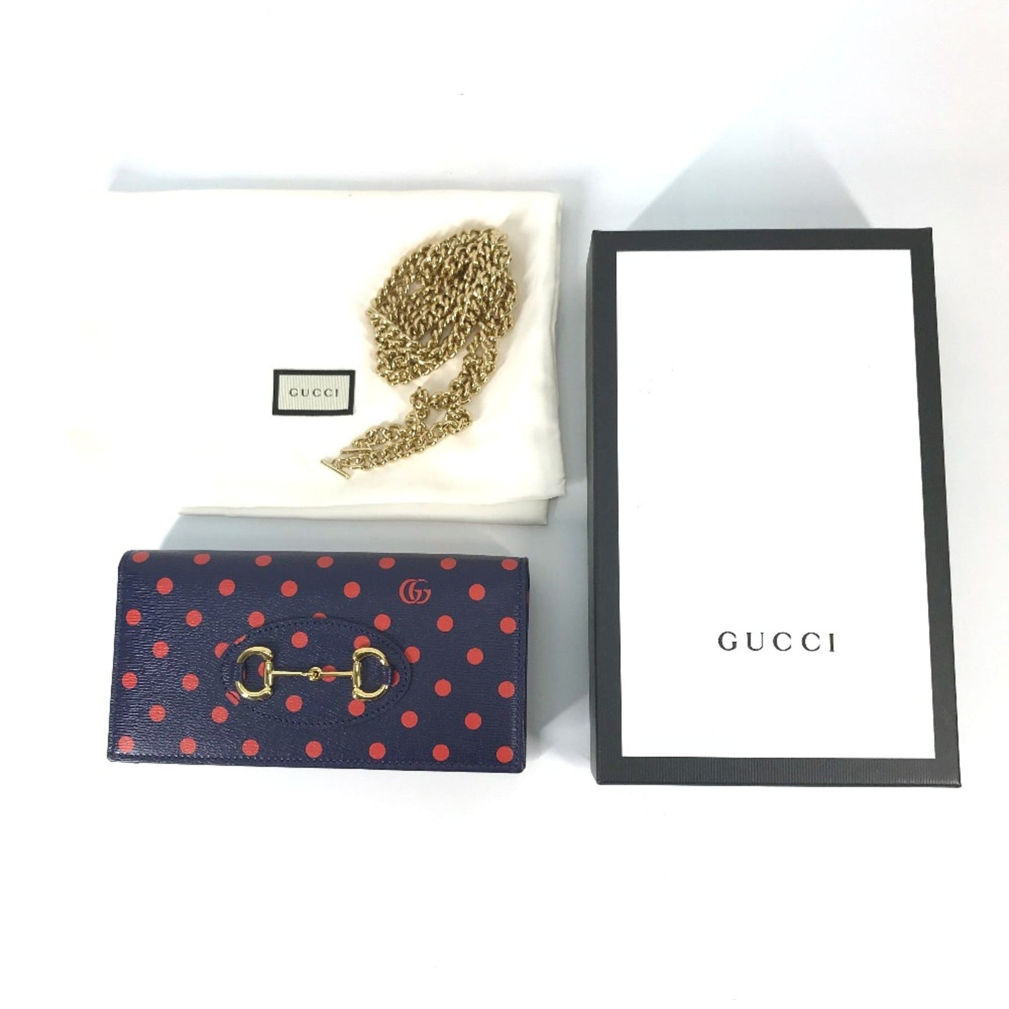Gucci Navy Leather Long Wallet (Bi-Fold) ( )