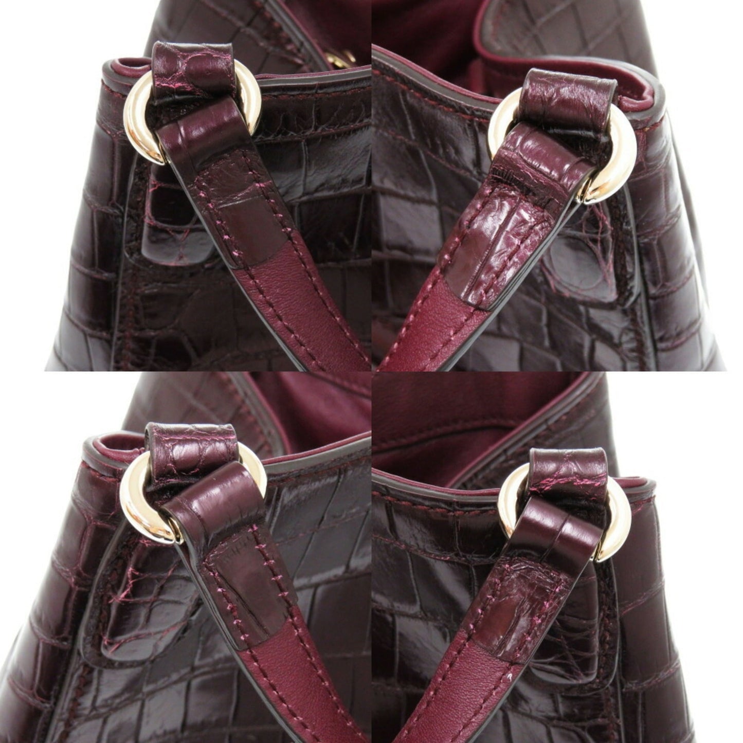 Gucci Purple Leather Tote Bag ( )