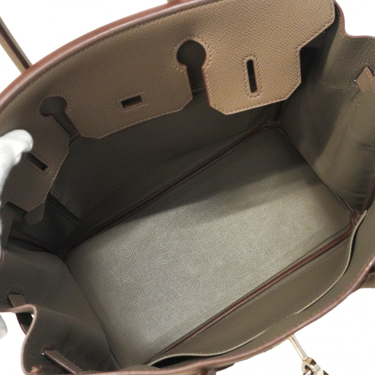 Hermes Etain Epsom Leather Handbag ( )