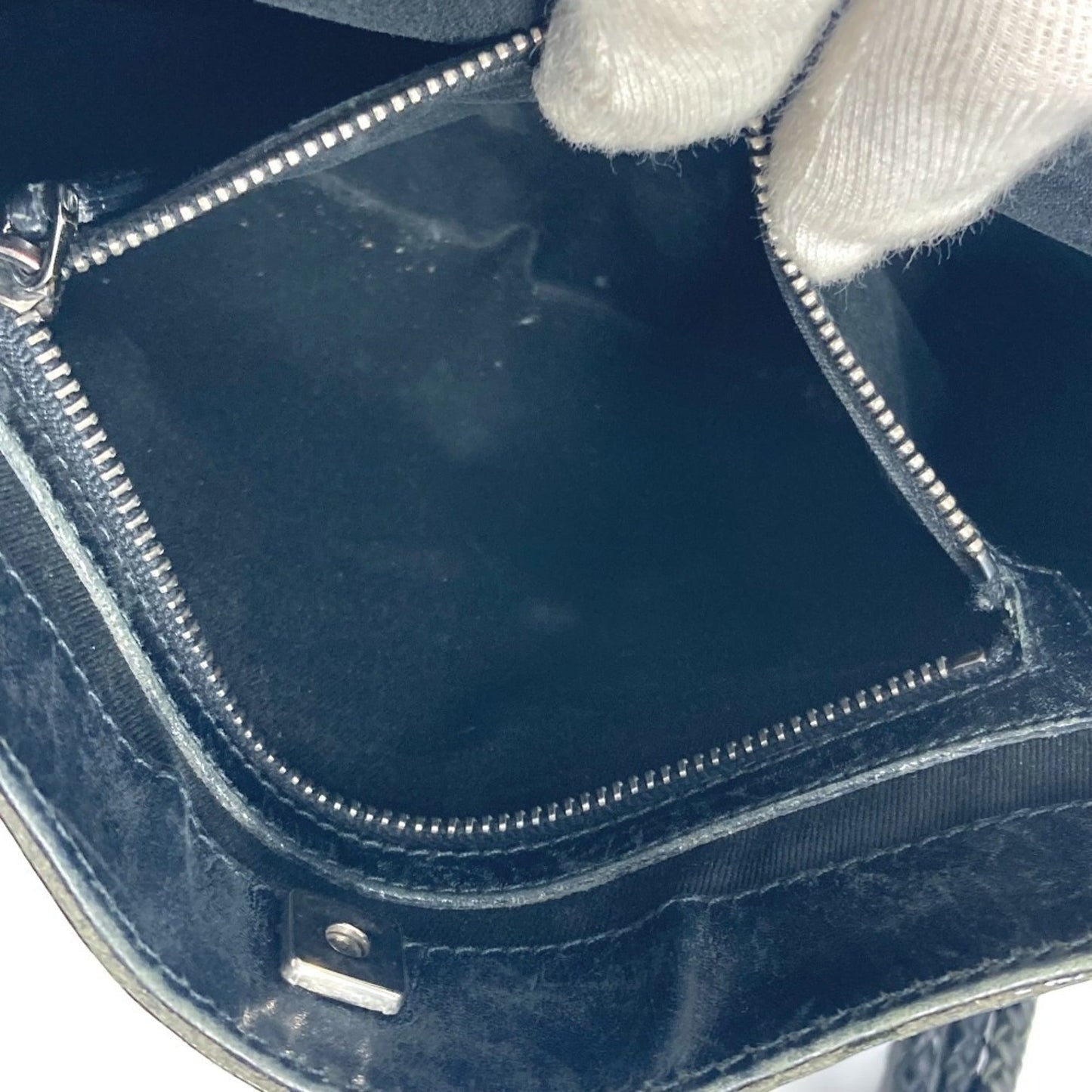 Gucci Black Gg Canvas Leather Shoulder Bag ( )