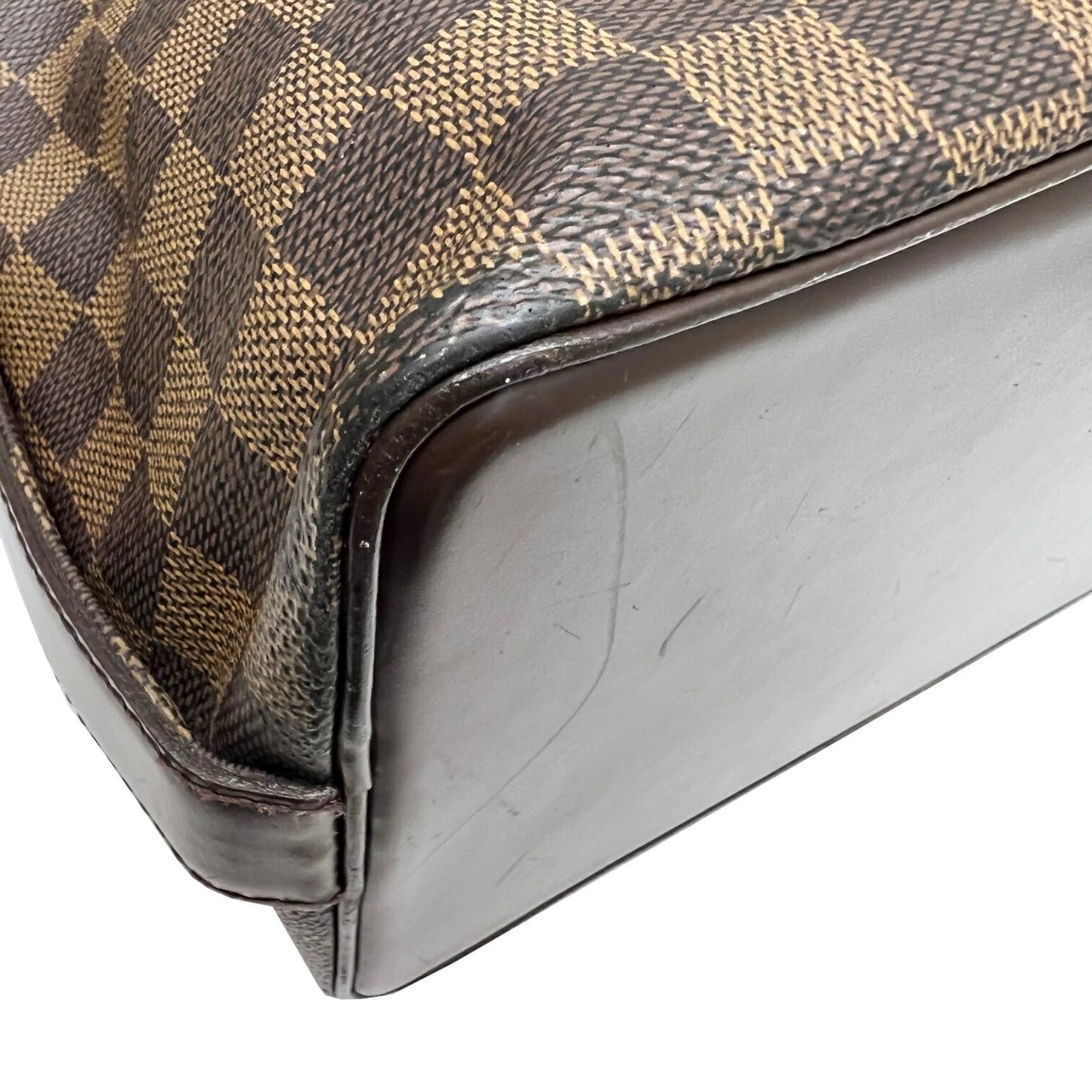 Louis Vuitton Damier Chelsea Tote Bag Shoulder PVC Leather Brown Men's Women's