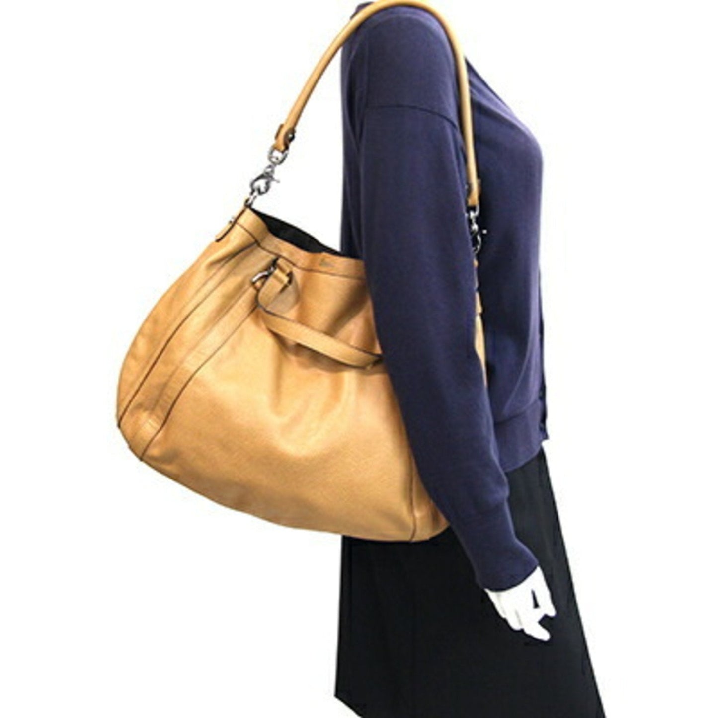 Gucci Beige Leather Handbag Shoulder Bag ( )