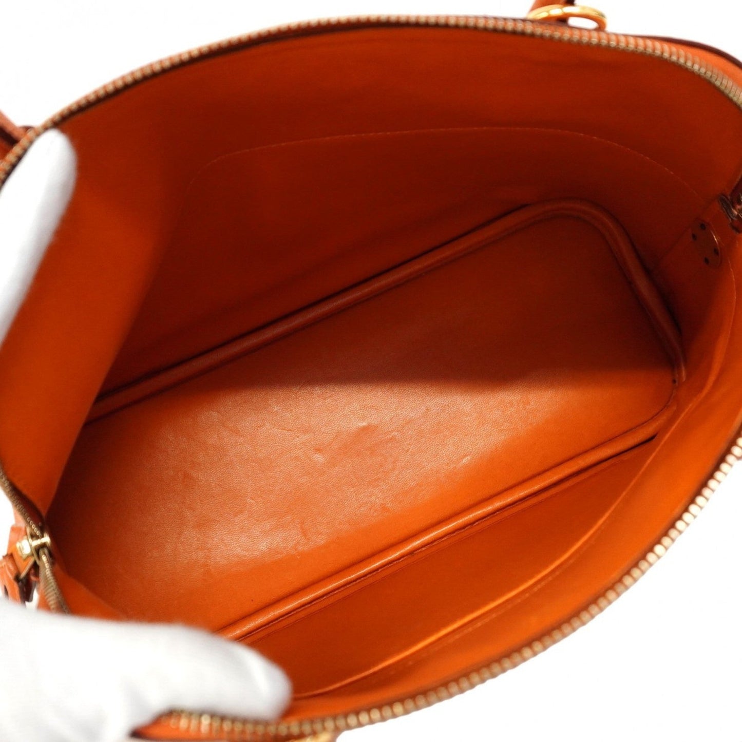 Hermes Orange Chevre Leather Handbag ( )