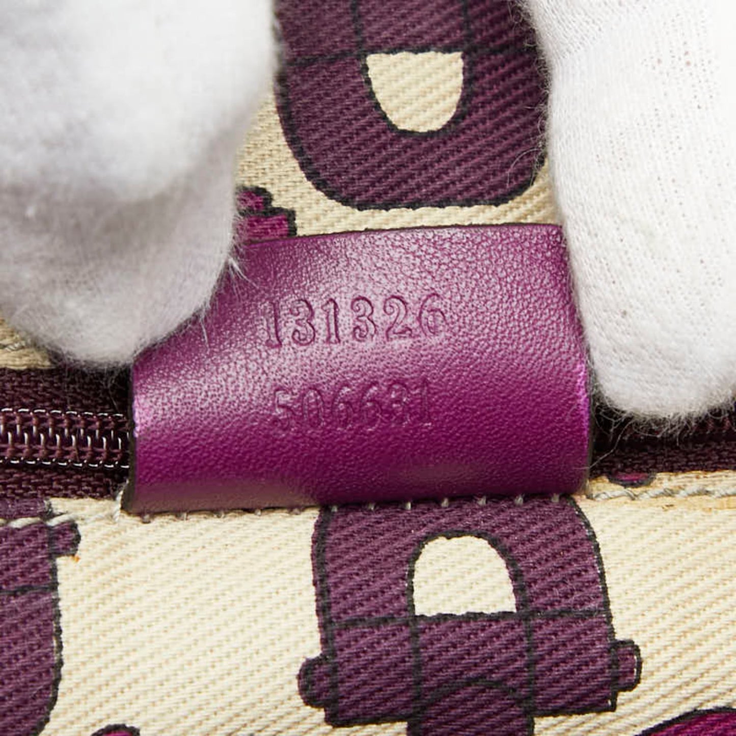 Gucci Purple Leather Shoulder Bag ( )