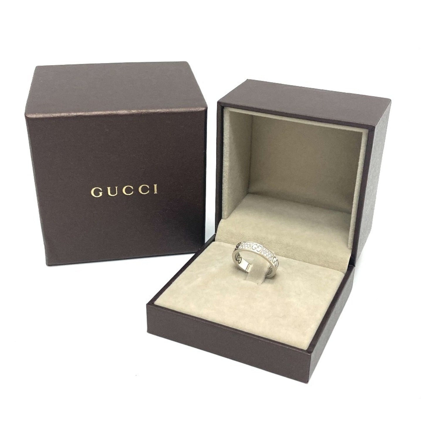 Gucci White Gold (18K) Band Ring ( )